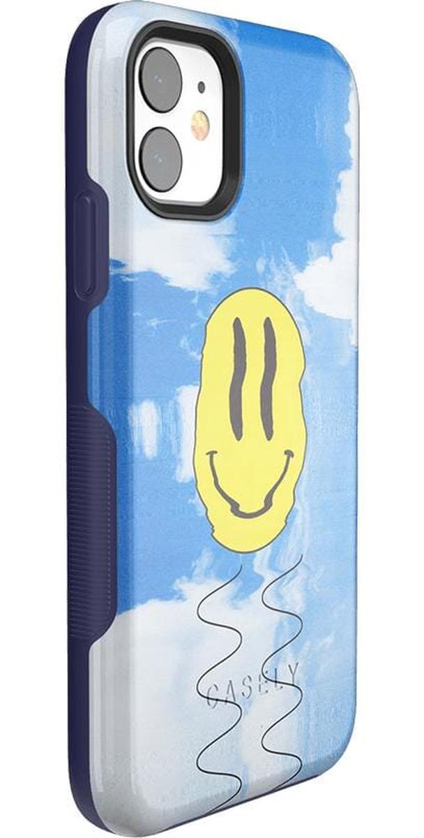 On Cloud Nine | Glitch Smiley Face Case iPhone Case get.casely