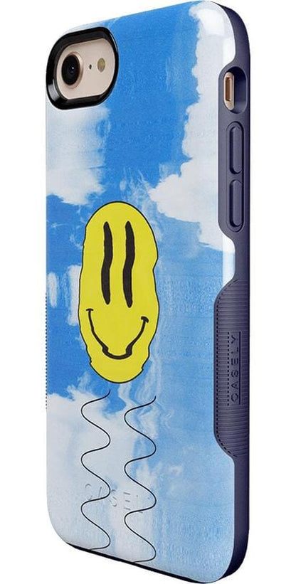 On Cloud Nine | Glitch Smiley Face Case iPhone Case get.casely