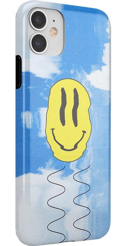 On Cloud Nine | Glitch Smiley Face Case iPhone Case get.casely