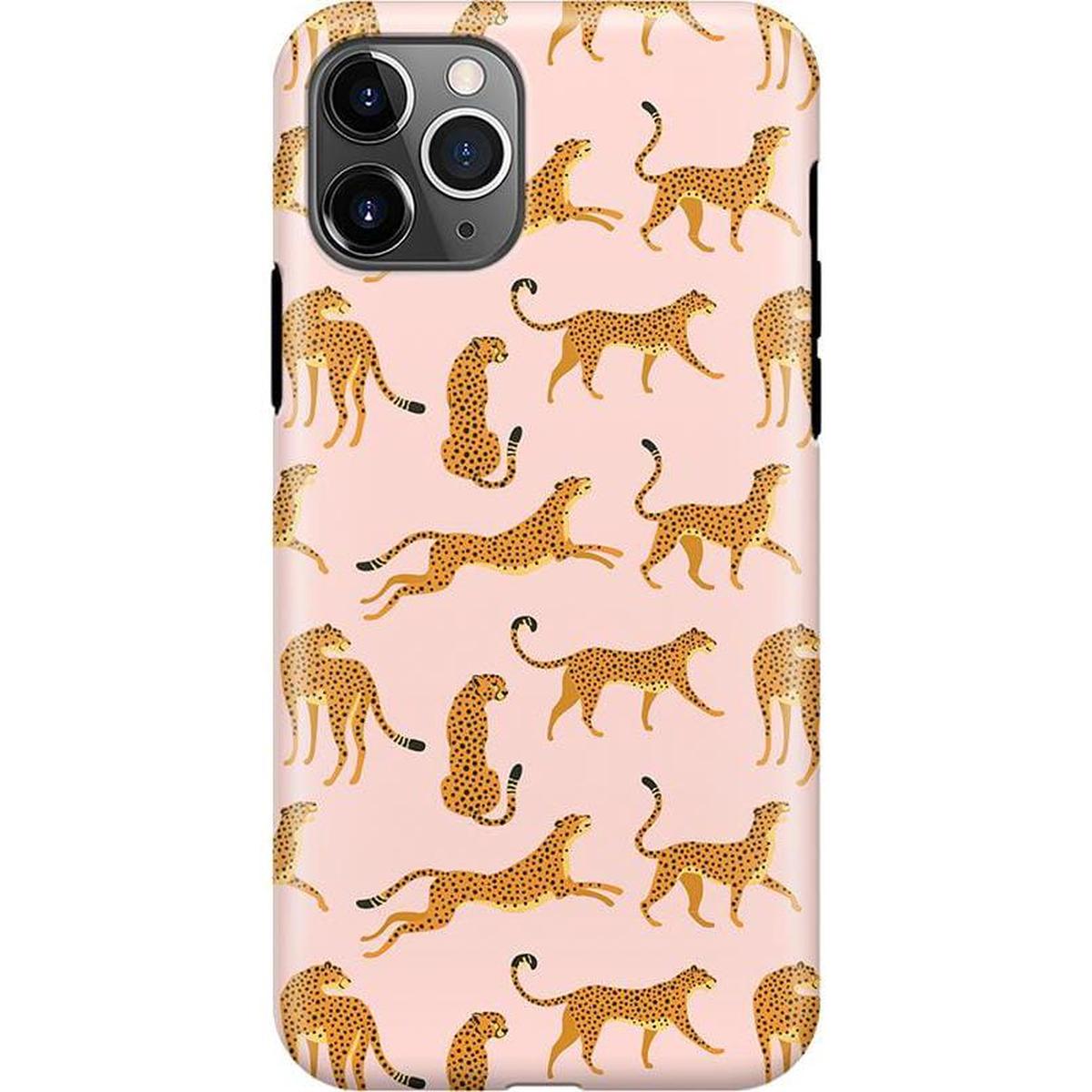On the Prowl | Pink Leopard Print Case iPhone Case get.casely Classic iPhone 11 Pro Max