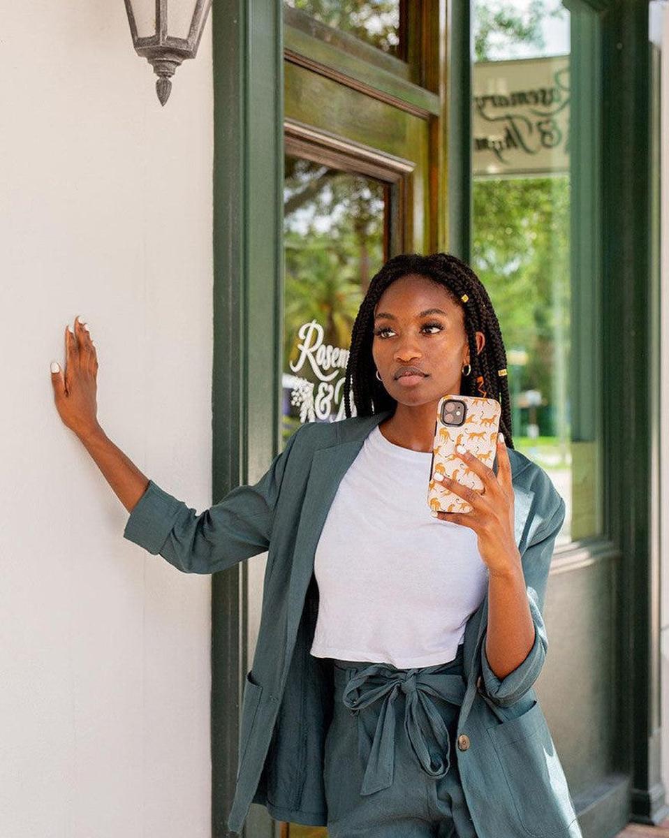 On the Prowl | Pink Leopard Print Case iPhone Case get.casely