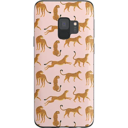 On the Prowl | Pink Leopard Print Samsung Case Samsung Case get.casely Classic Galaxy S9 Plus