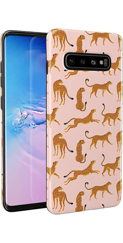 On the Prowl | Pink Leopard Print Samsung Case Samsung Case get.casely