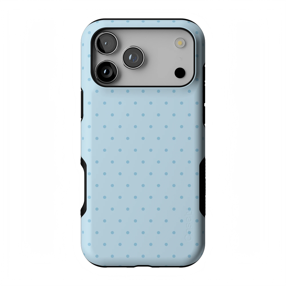 On the Dot | Blue Monochrome Polka Dot Case