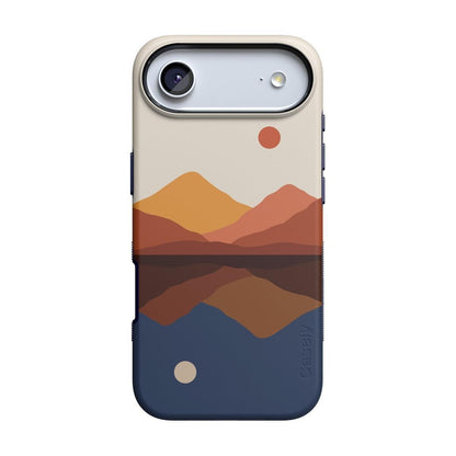 Opposites Attract | Day & Night Colorblock Mountains Case iPhone Case get.casely Bold + MagSafe® iPhone 17 Air