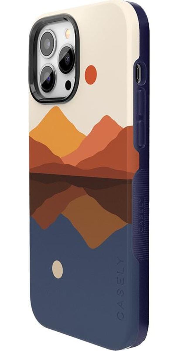 Opposites Attract | Day & Night Colorblock Mountains Case iPhone Case get.casely