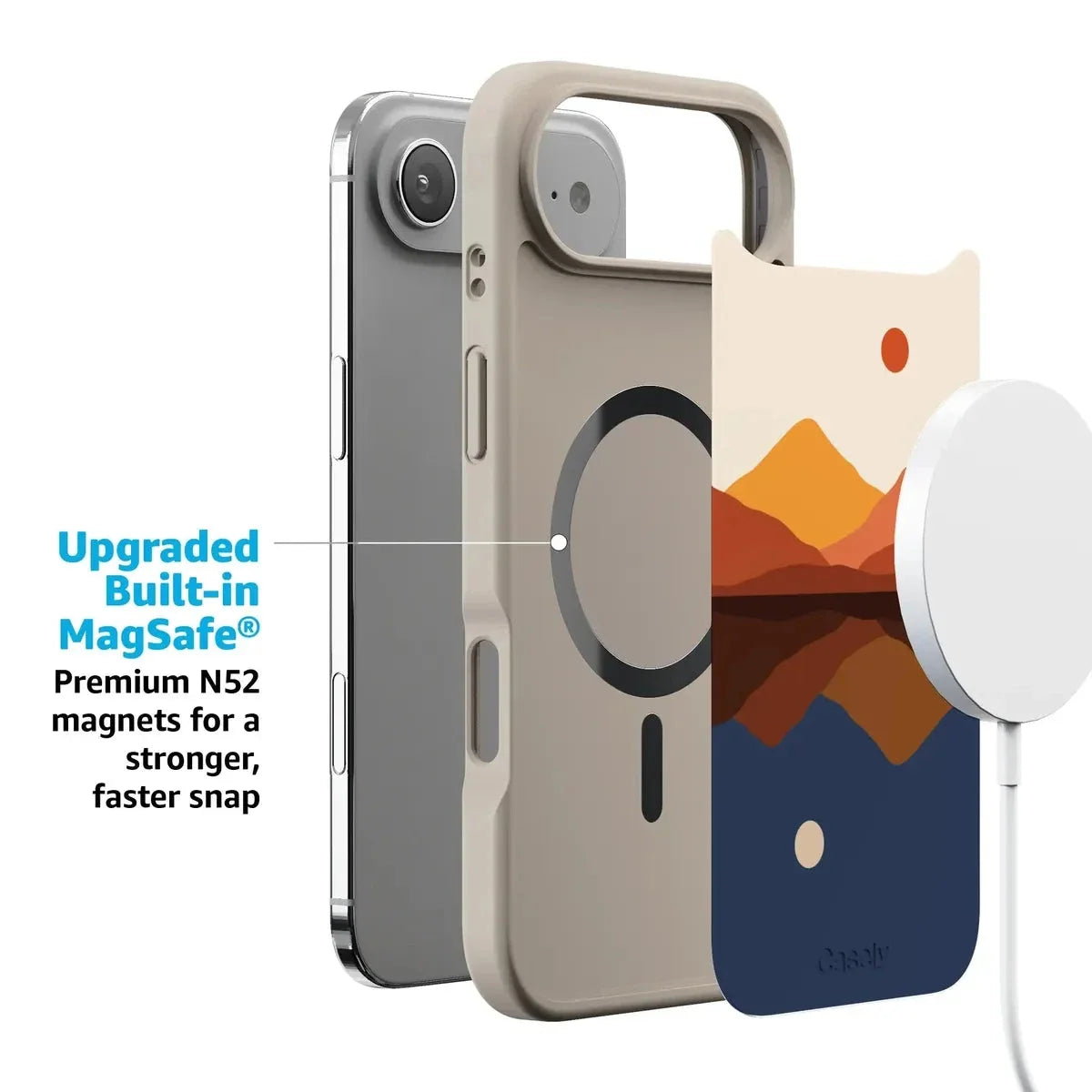 Opposites Attract | Day & Night Colorblock Mountains Case iPhone Case get.casely