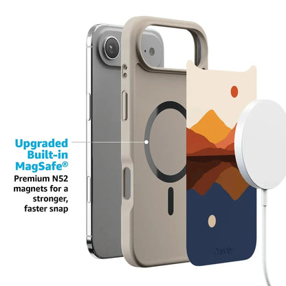 Opposites Attract | Day & Night Colorblock Mountains Case iPhone Case get.casely