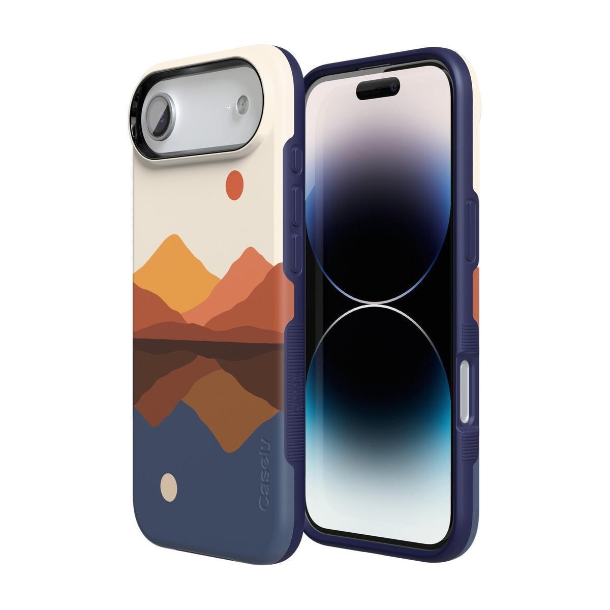 Opposites Attract | Day & Night Colorblock Mountains Case iPhone Case get.casely