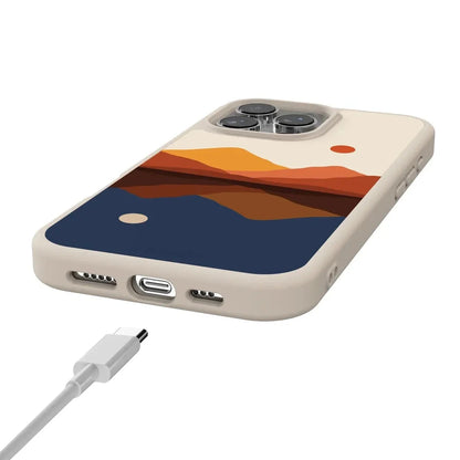 Opposites Attract | Day & Night Colorblock Mountains Case iPhone Case get.casely