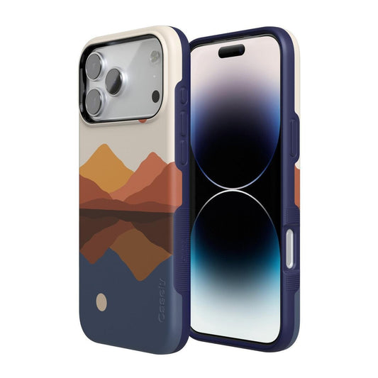 Opposites Attract | Day & Night Colorblock Mountains Case iPhone Case get.casely
