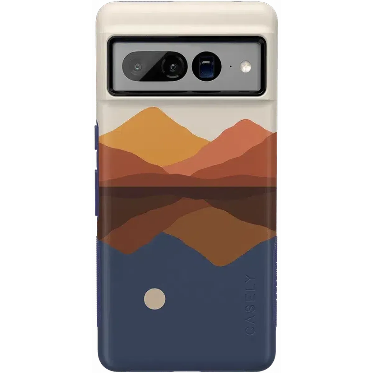 Opposites Attract | Day & Night Colorblock Mountains Google Pixel Case Google Pixel Case get.casely Bold Google Pixel 7 Pro