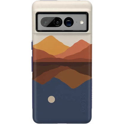 Opposites Attract | Day & Night Colorblock Mountains Google Pixel Case Google Pixel Case get.casely Bold Google Pixel 7 Pro