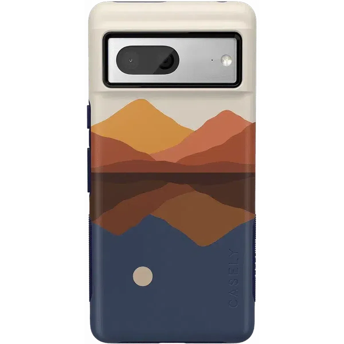 Opposites Attract | Day & Night Colorblock Mountains Google Pixel Case Google Pixel Case get.casely Bold Google Pixel 7