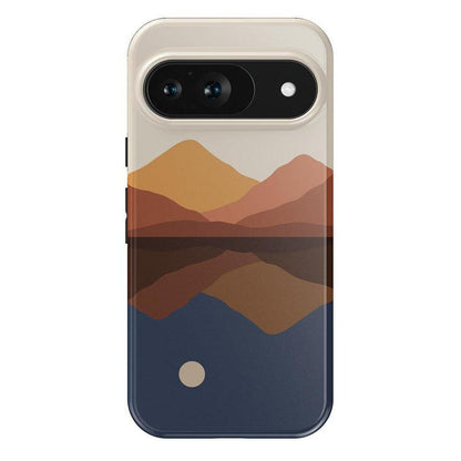 Opposites Attract | Day & Night Colorblock Mountains Google Pixel Case Google Pixel Case Casetry Essential Google Pixel 9