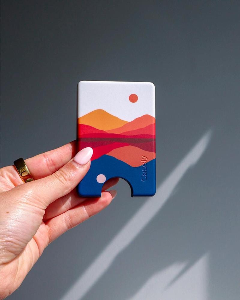 Opposites Attract | Day & Night Colorblock Mountains MagWallet MagWallet get.casely