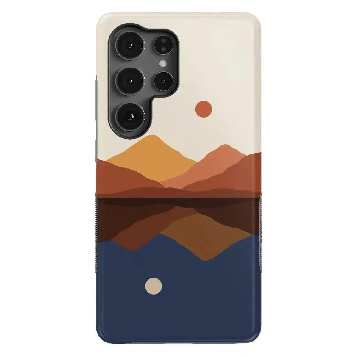 Opposites Attract | Day & Night Colorblock Mountains Samsung Case Samsung Case Casetry Bold Flex + MagSafe® Galaxy S25 Ultra
