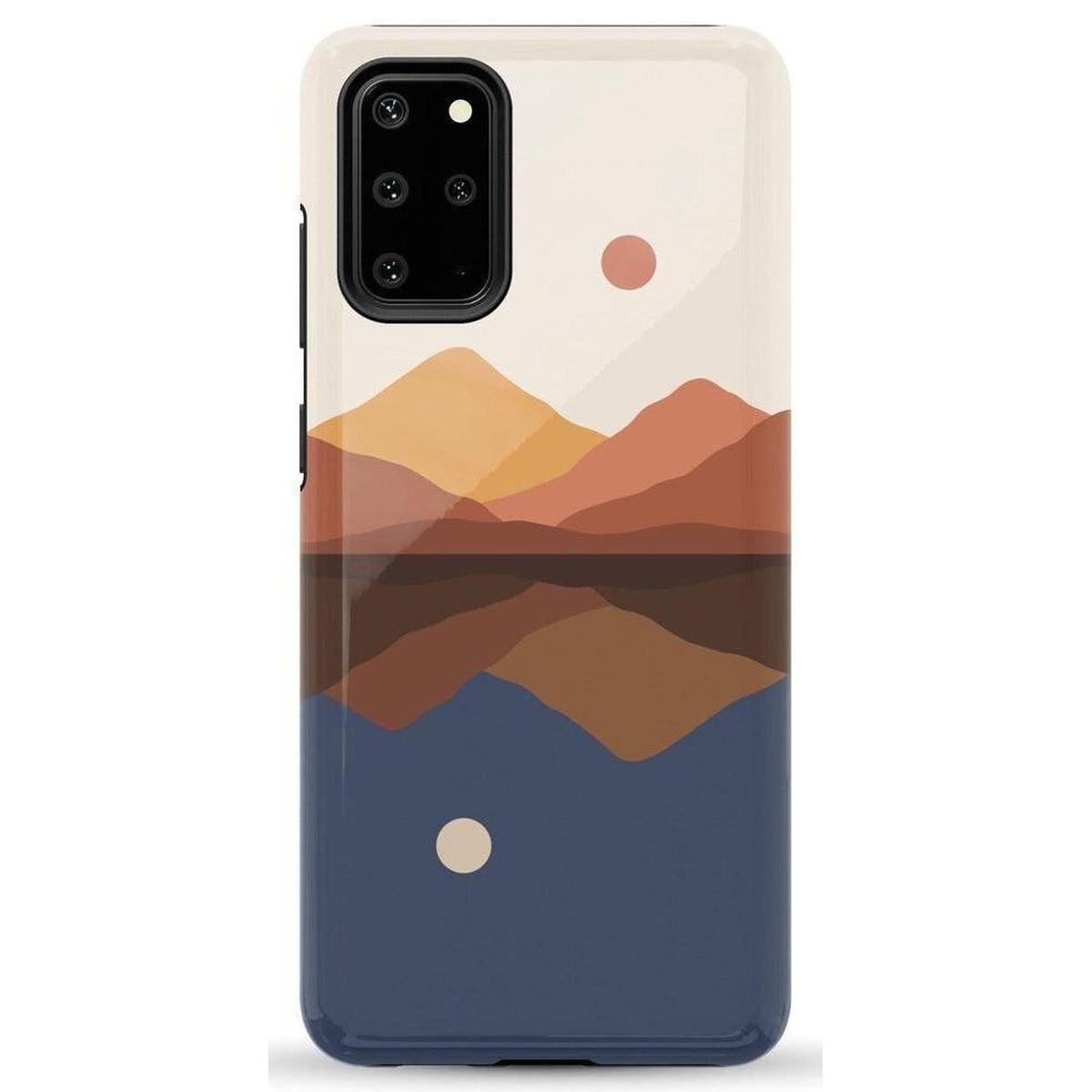 Opposites Attract | Day & Night Colorblock Mountains Samsung Case