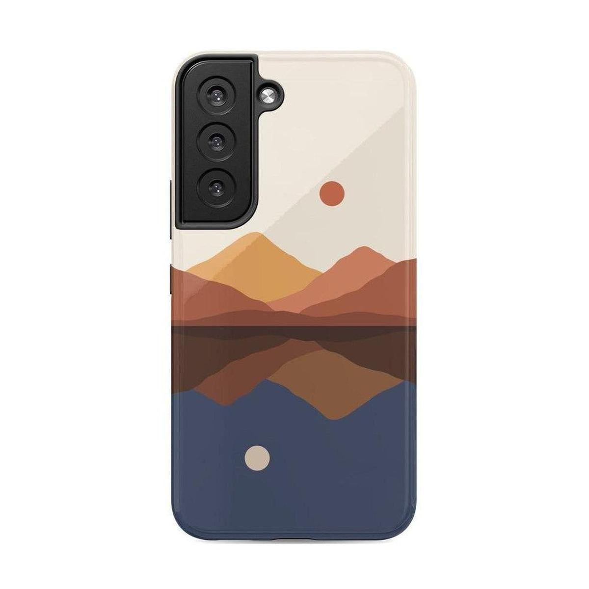 Opposites Attract | Day & Night Colorblock Mountains Samsung Case Samsung Case Casetry Galaxy S22