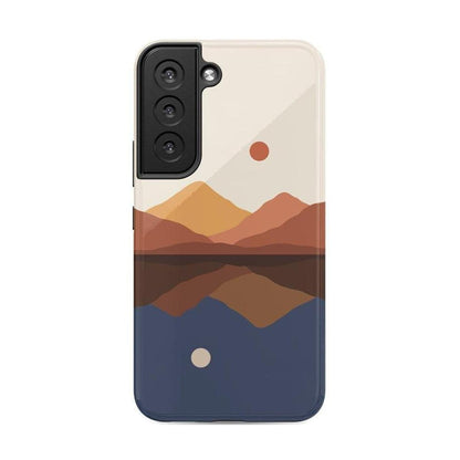 Opposites Attract | Day & Night Colorblock Mountains Samsung Case Samsung Case Casetry Galaxy S22