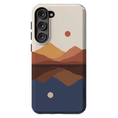 Opposites Attract | Day & Night Colorblock Mountains Samsung Case Samsung Case Casetry