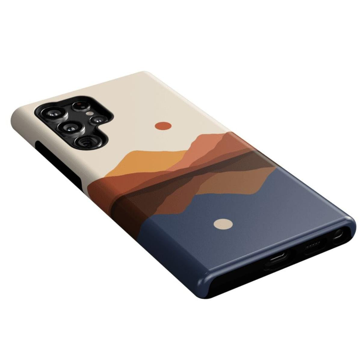 Opposites Attract | Day & Night Colorblock Mountains Samsung Case Samsung Case Casetry