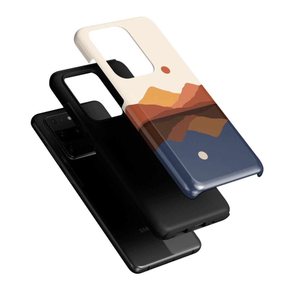 Opposites Attract | Day & Night Colorblock Mountains Samsung Case Samsung Case Casetry