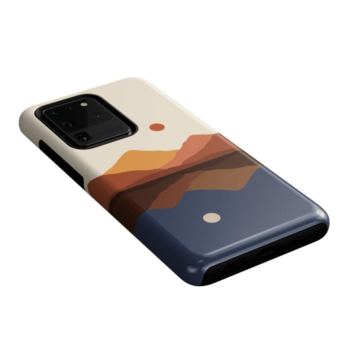 Opposites Attract | Day & Night Colorblock Mountains Samsung Case Samsung Case Casetry