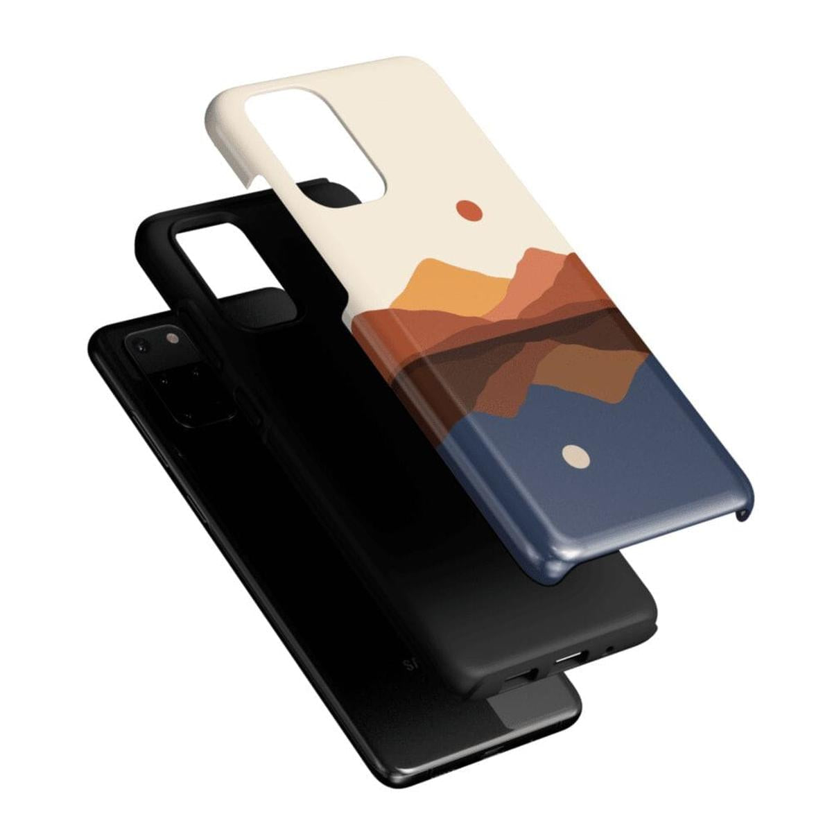 Opposites Attract | Day & Night Colorblock Mountains Samsung Case Samsung Case Casetry