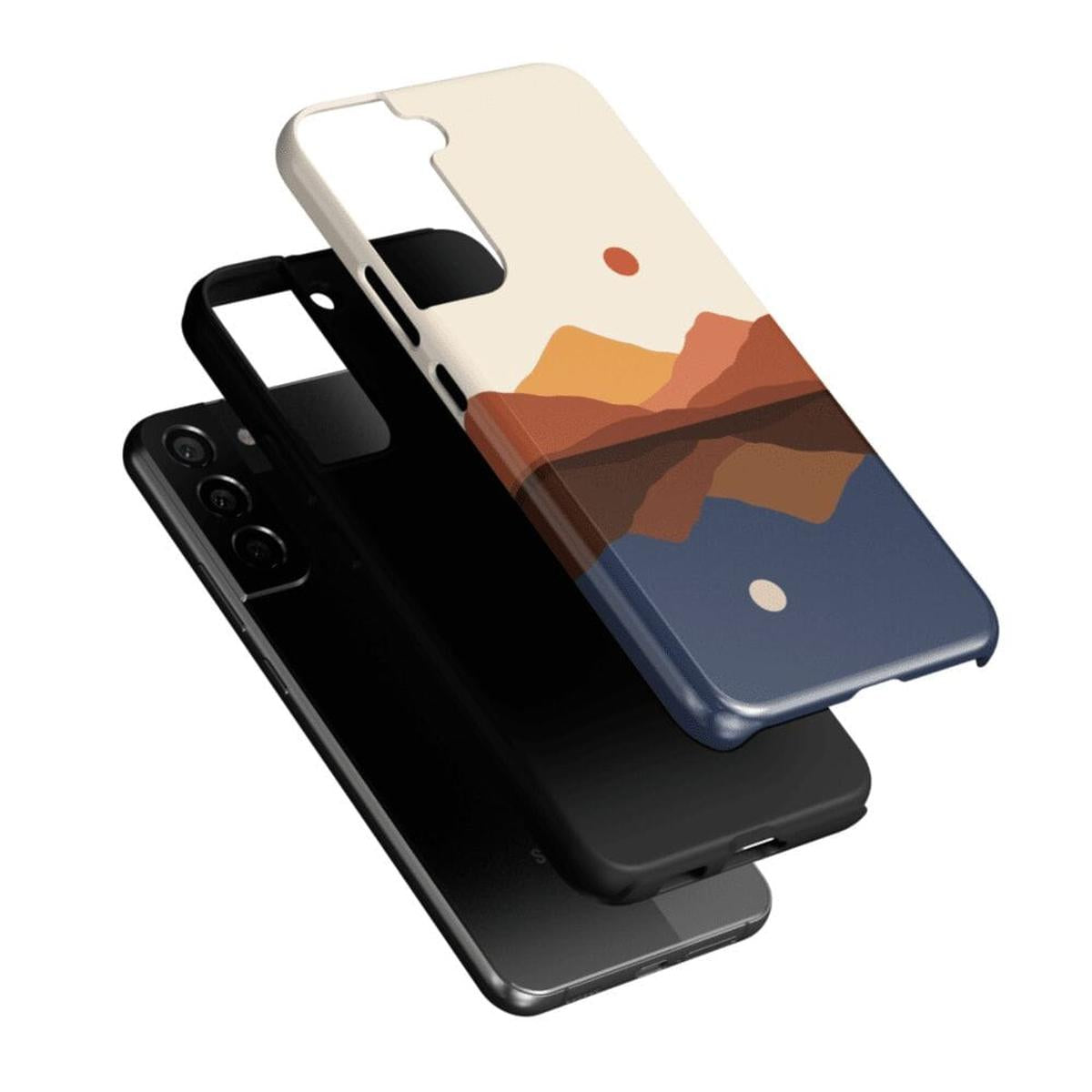 Opposites Attract | Day & Night Colorblock Mountains Samsung Case Samsung Case Casetry