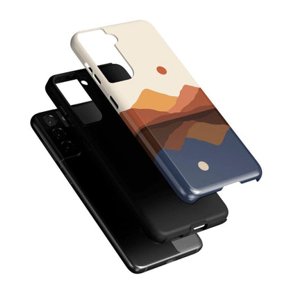Opposites Attract | Day & Night Colorblock Mountains Samsung Case Samsung Case Casetry