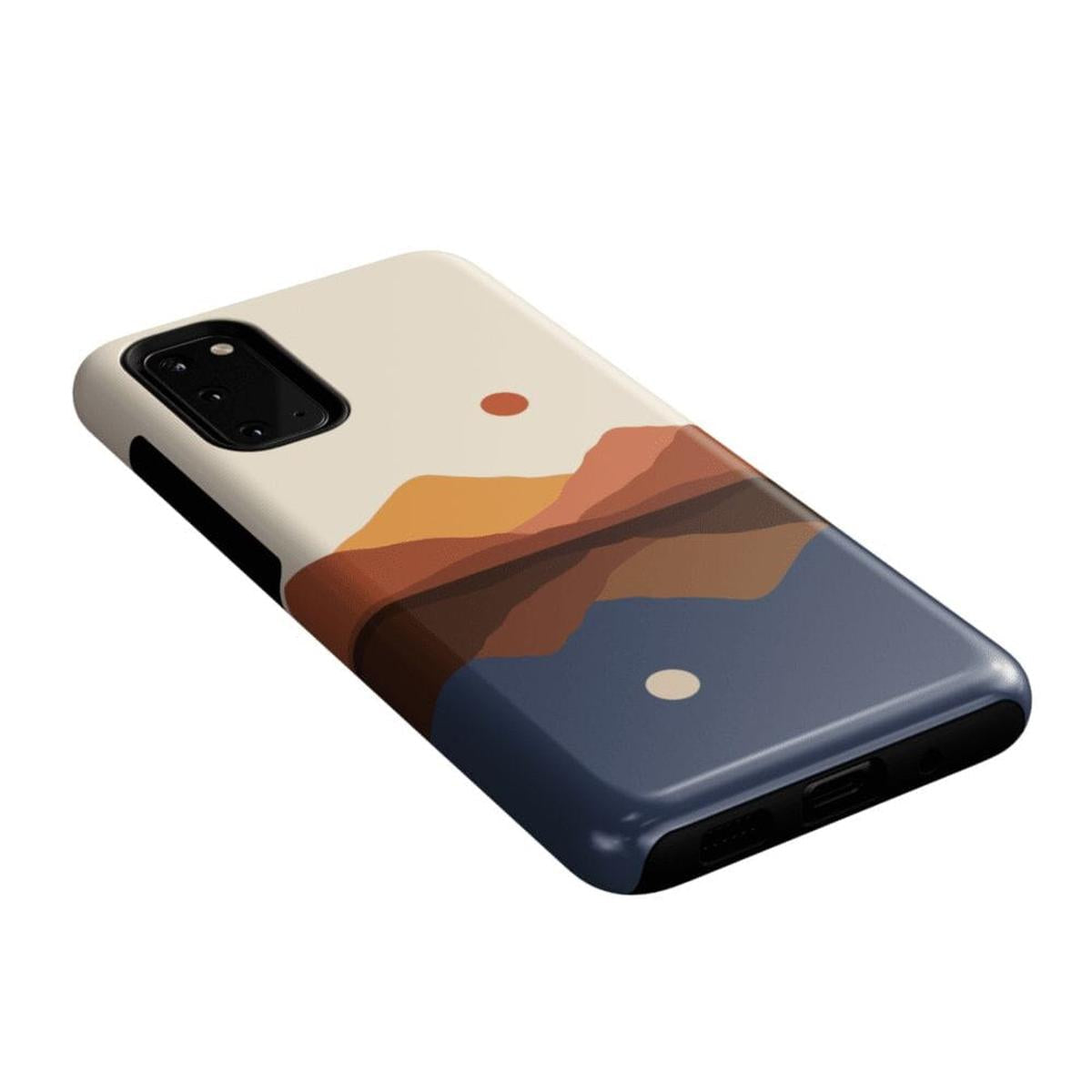 Opposites Attract | Day & Night Colorblock Mountains Samsung Case Samsung Case Casetry