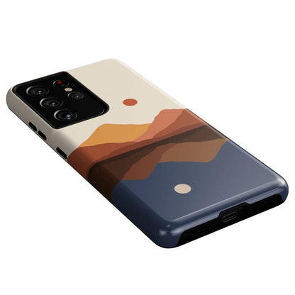Opposites Attract | Day & Night Colorblock Mountains Samsung Case Samsung Case Casetry