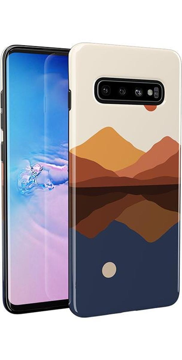 Opposites Attract | Day & Night Colorblock Mountains Samsung Case Samsung Case get.casely