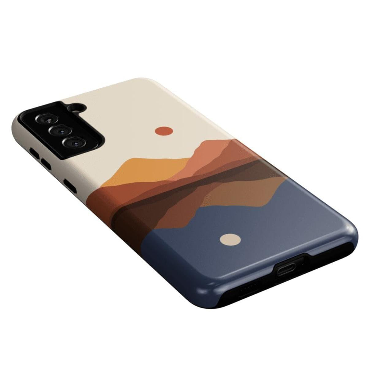 Opposites Attract | Day & Night Colorblock Mountains Samsung Case Samsung Case Casetry