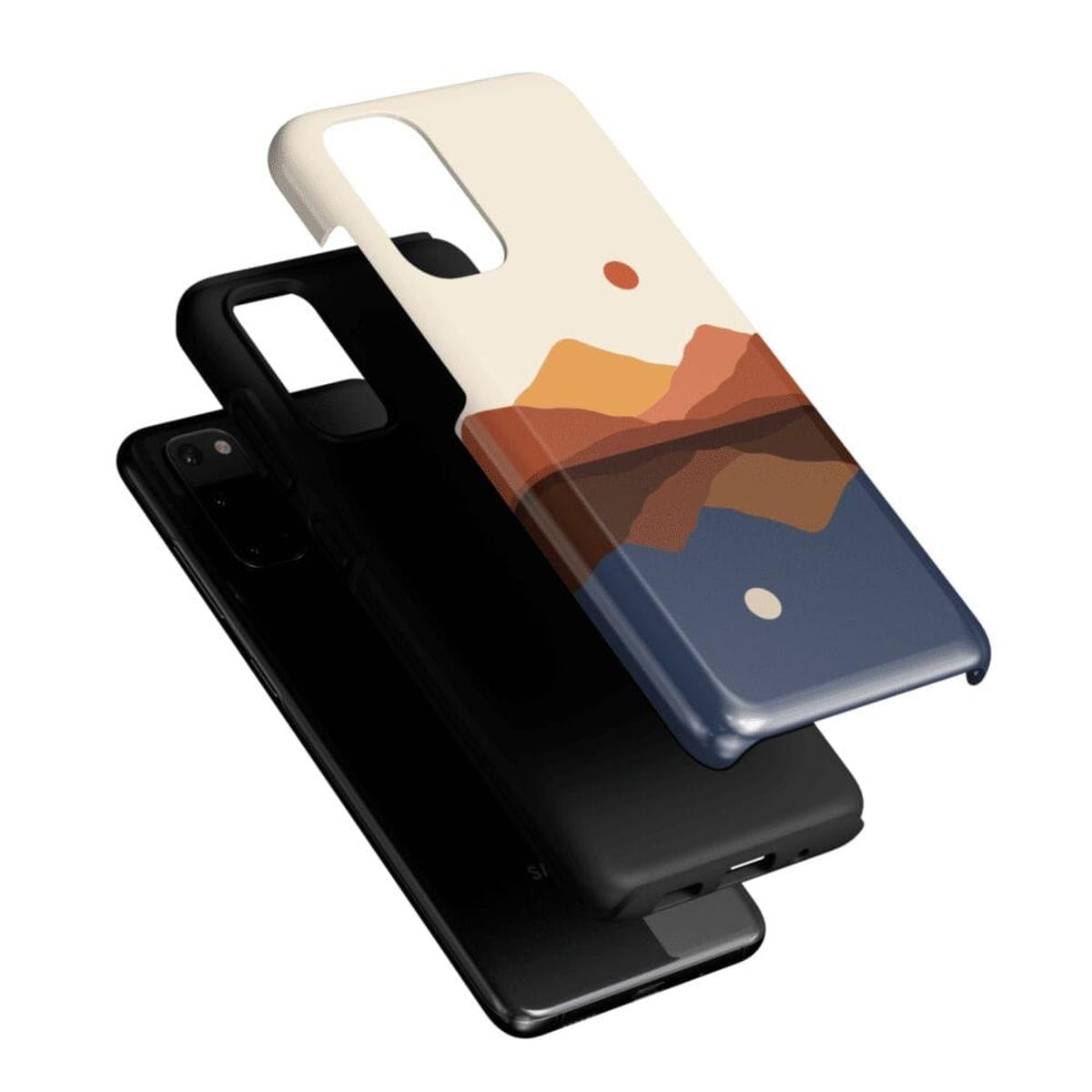Opposites Attract | Day & Night Colorblock Mountains Samsung Case Samsung Case Casetry