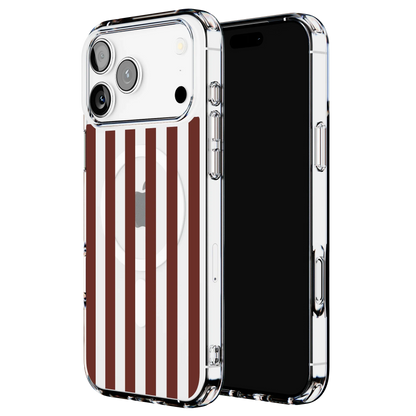 Sunday in Brooklyn | Burgundy Stripes Case