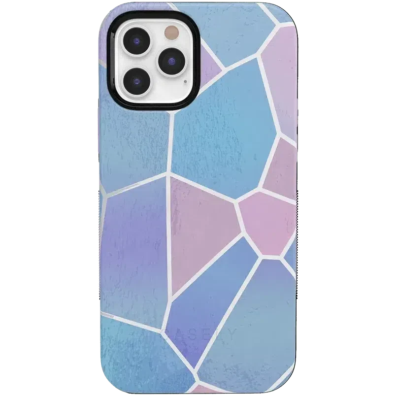 Other Side | Holographic Metallic Stained Glass Marble Case iPhone Case get.casely