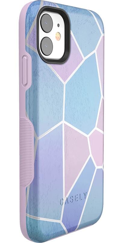 Other Side | Holographic Metallic Stained Glass Marble Case iPhone Case get.casely