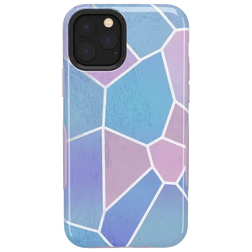Other Side | Holographic Metallic Stained Glass Marble Case iPhone Case get.casely