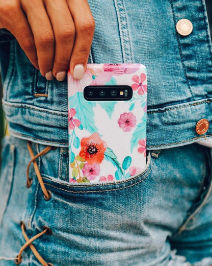 Out And About | Light Pink Floral Samsung Case Samsung Case get.casely