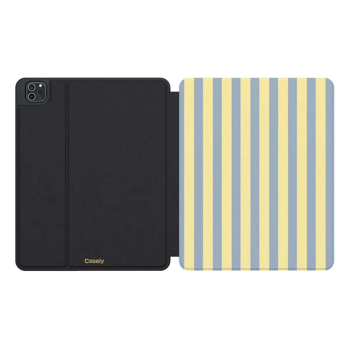 Coastline Stripes | Blue & Yellow iPad Case