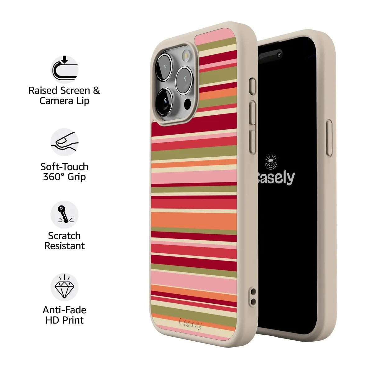 Citrus Stripes | Poolside Print Case
