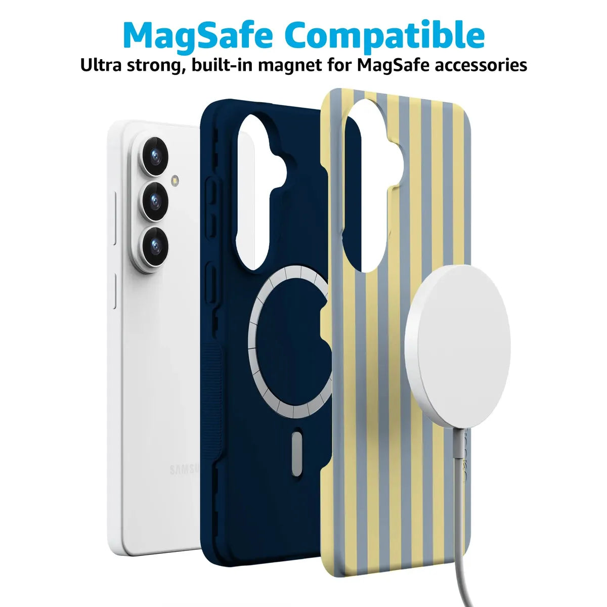 Coastline Stripes | Blue & Yellow Case