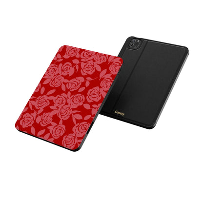Final Rose | Red & Pink Floral iPad Case