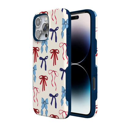 American Girlie | Red White & Blue Bows Case