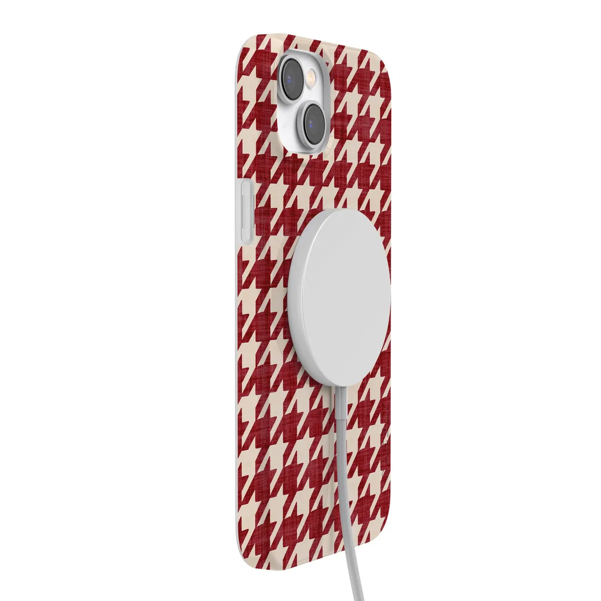 Scarlet Stitch | Red Houndstooth Case