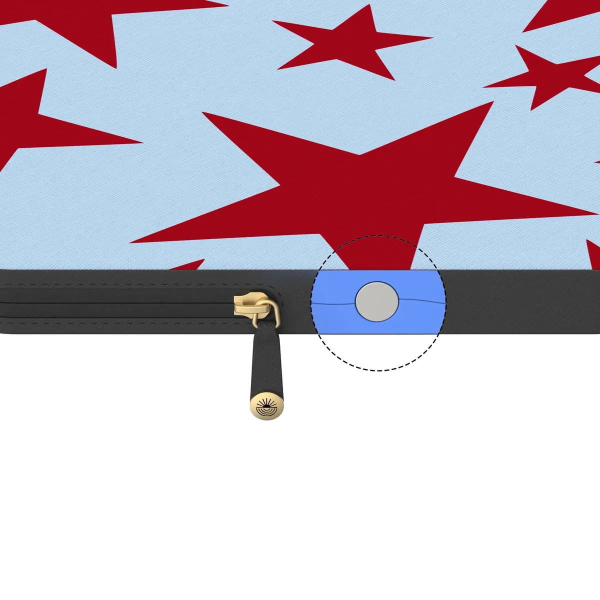 Stars Align | Blue & Red Stars Laptop Case