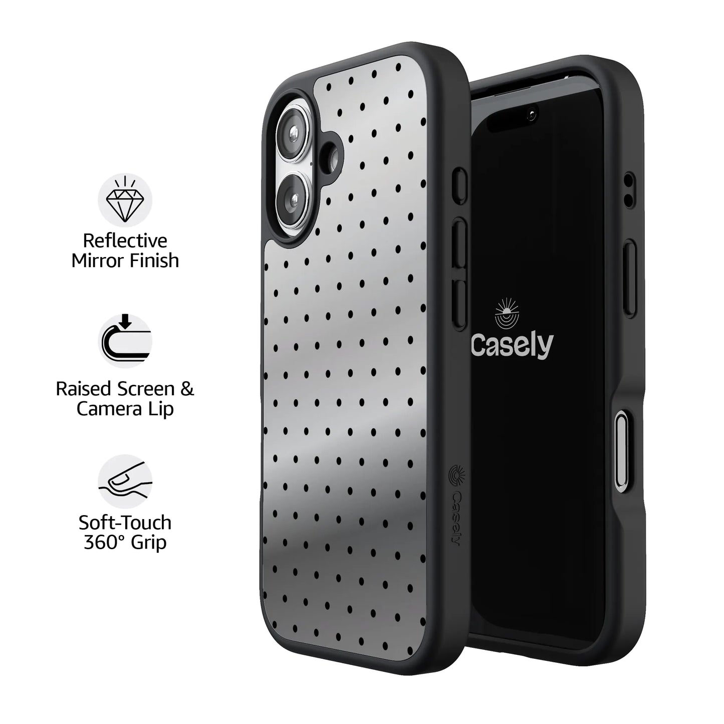 On the Dot | Black Polka Dot Case