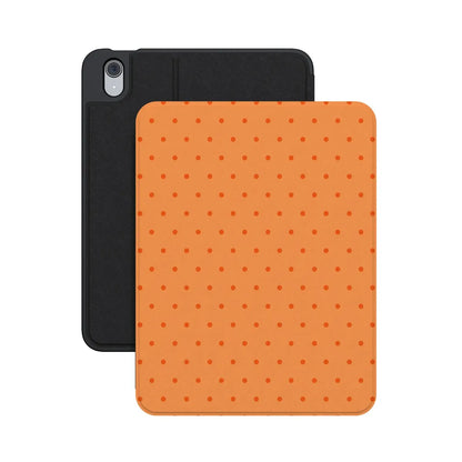 On the Dot | Orange Polka Dot iPad Case